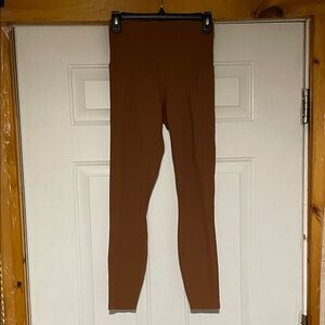 Calla High-Waisted Leggings, Rust color, Sz Small